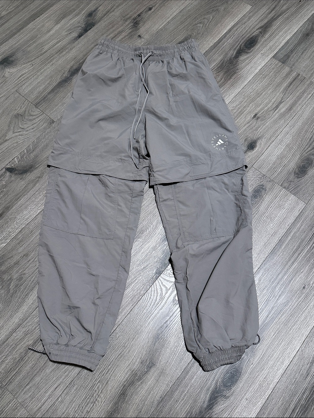 Stella McCarthy Adidas gray track pants